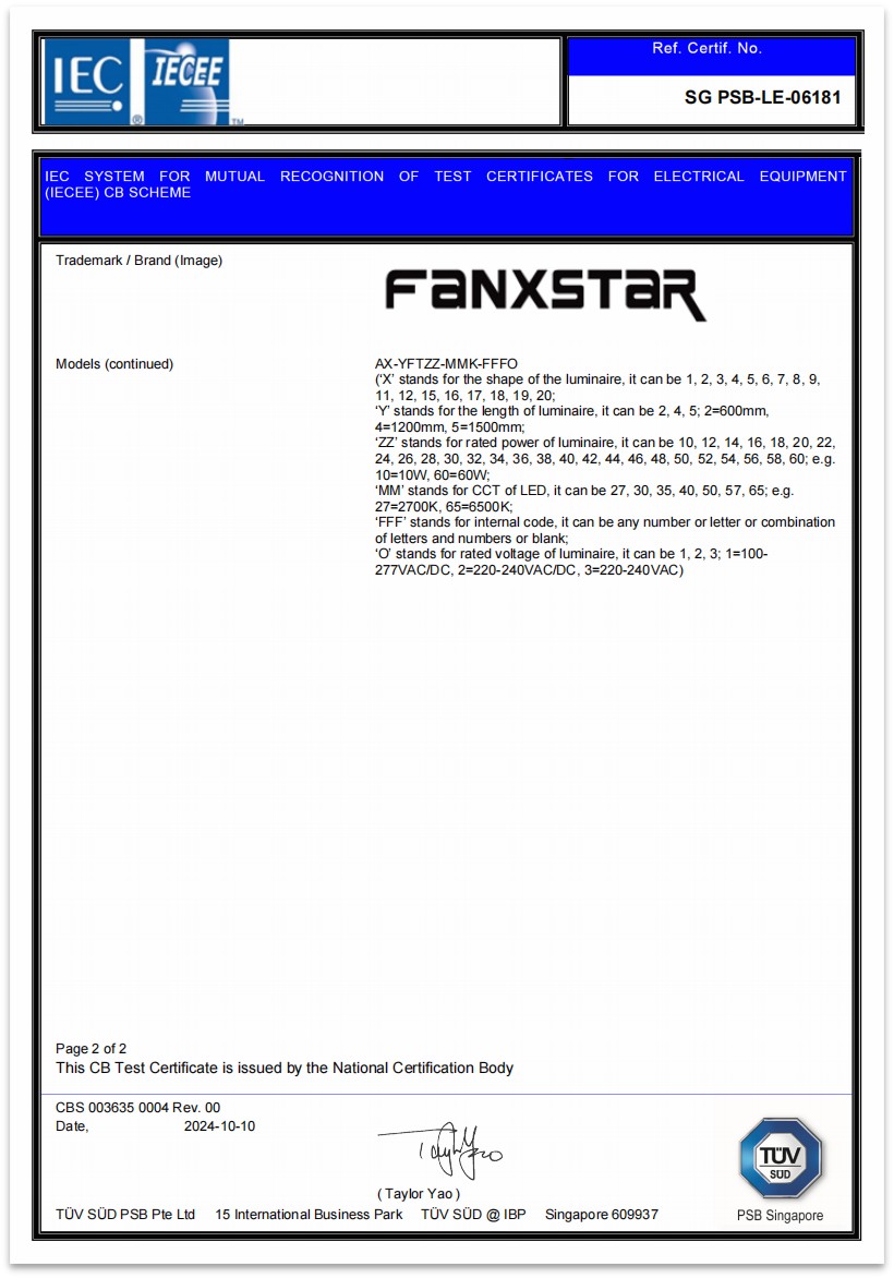 Hvad er et CB-certifikat, og hvilken slags CB-certifikater har Fanxstar?
