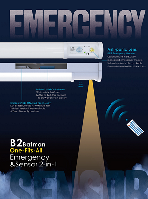 Fanxstars innovative nødbelysningsløsning: Bridgelux K24 2-i-1 intelligent nødstrømforsyning med LED-driver